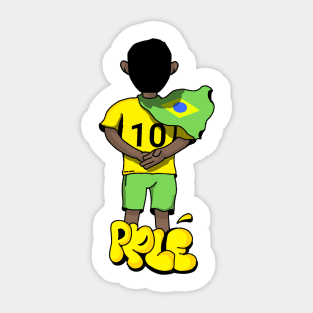 Pele Legends never Die Rip Sticker